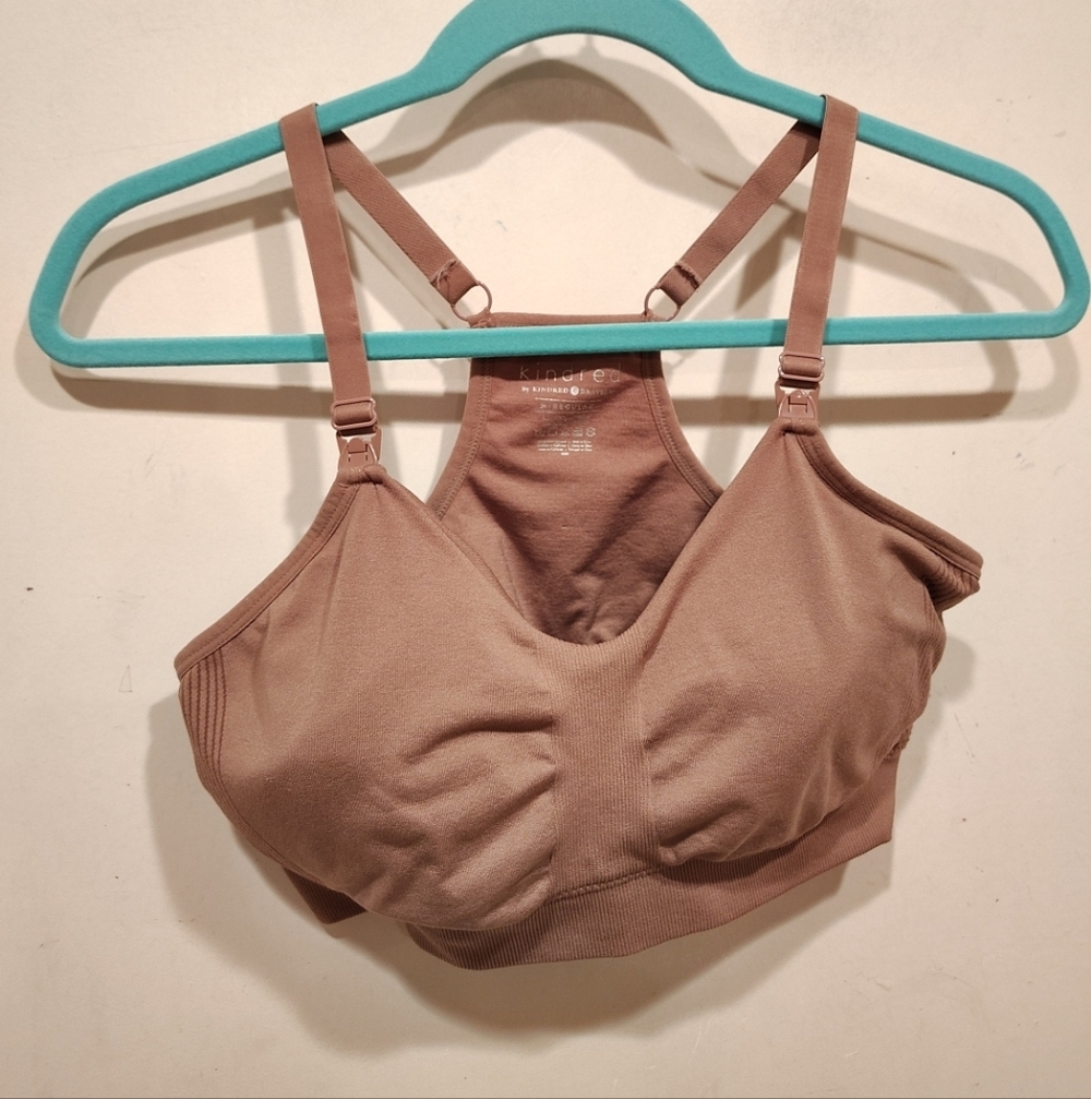 Kindred By Kindred Bravely Women's Brown Maternity Nursing Bra M-Supportive